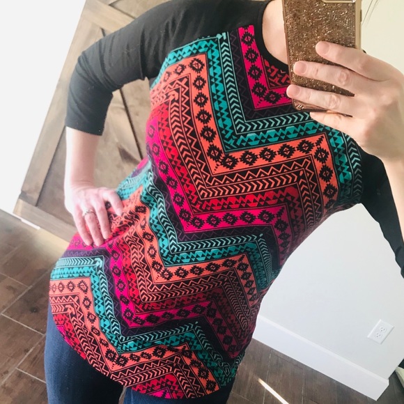 LuLaRoe Tops - Lularoe Randy, multi colored, Aztec print
